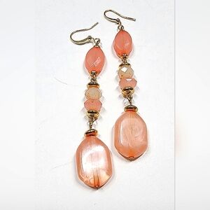 Earrings Salmon Colored